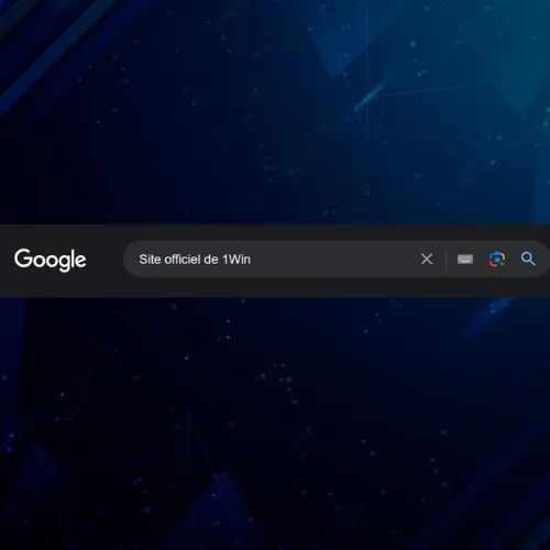 À l'aide d'un navigateur, accédez au site officiel de 1Win
