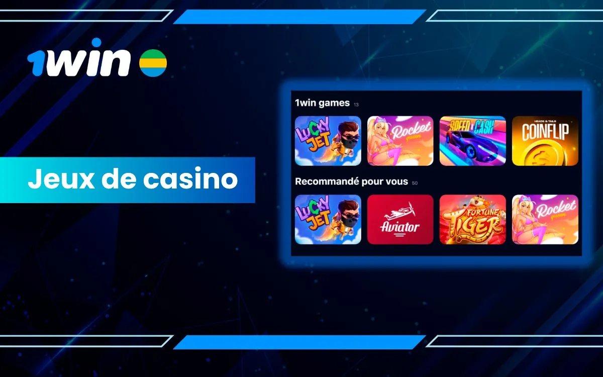 Jouez aux meilleurs jeux de casino sur 1Win