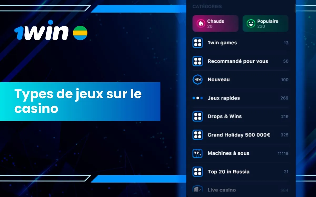 Offrez-vous une expérience unique avec les meilleurs jeux offerts dans le Casino 1Win