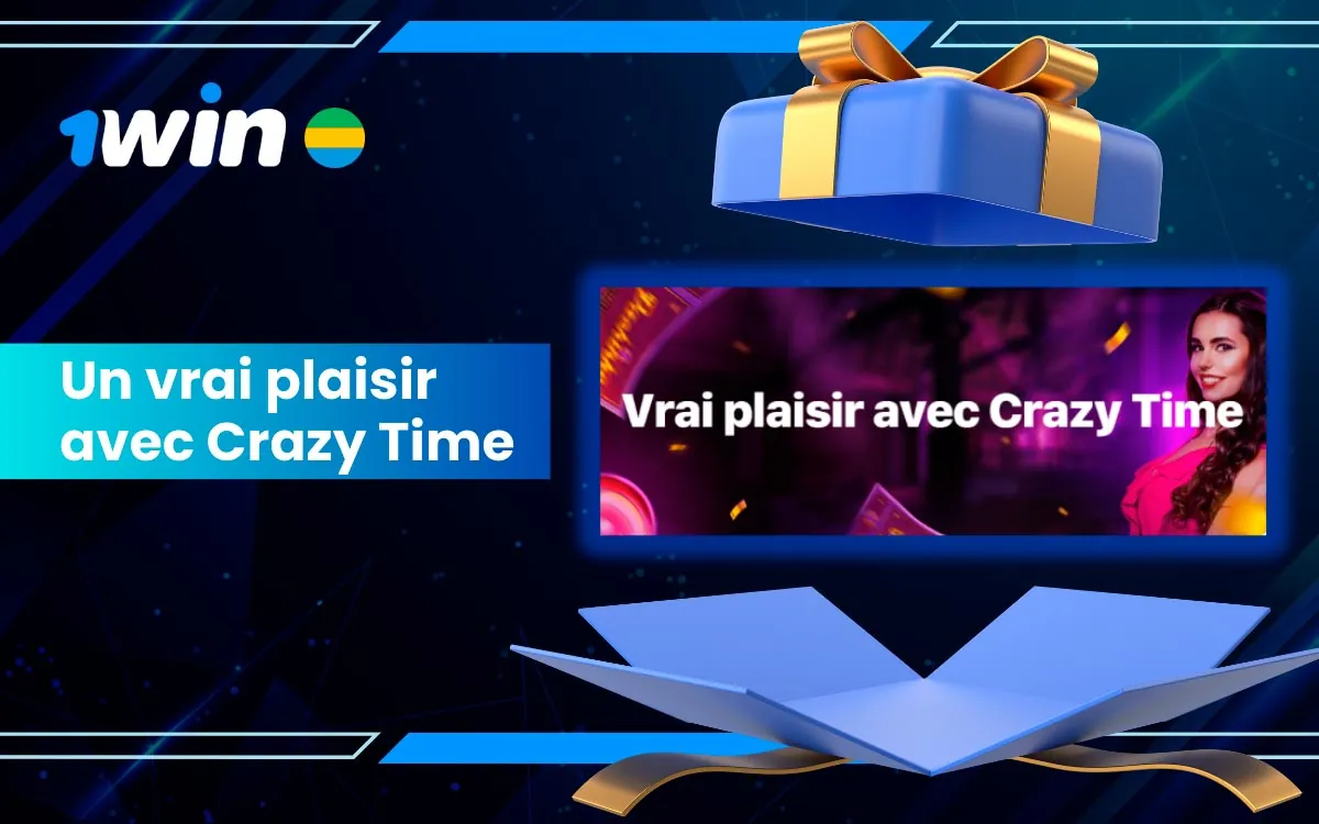 Gagnez beaucoup d'argent avec le jeu Crazy Time sur 1win