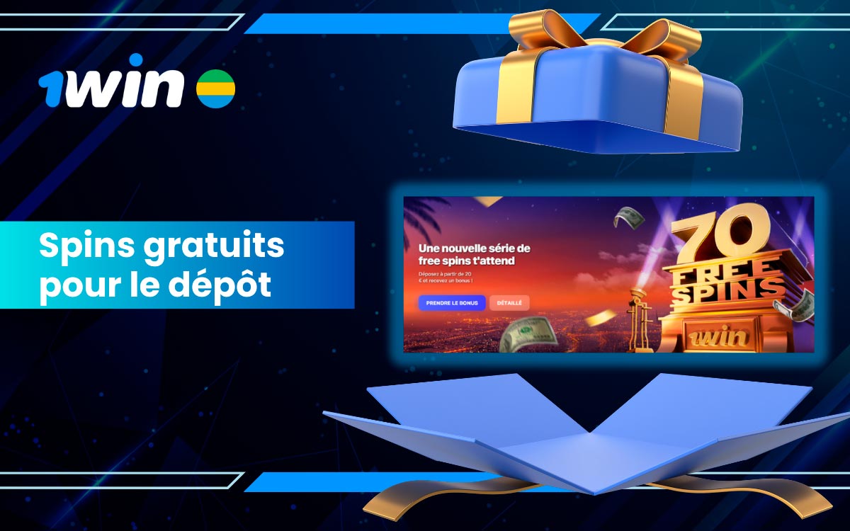 Réclamez 70 Free Spins avec votre premier dépôt avec 1Win