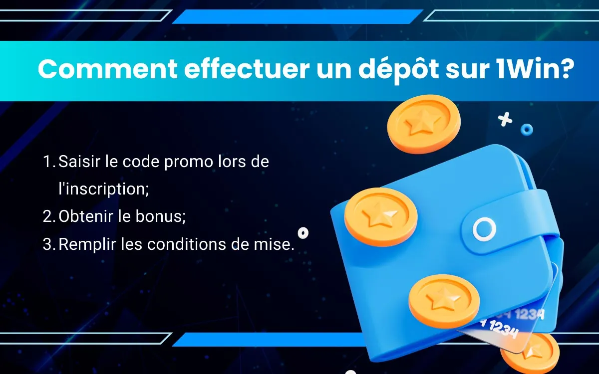 Faire un Dépôt sur 1Win | Instructions faciles